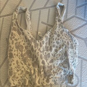 lululemon athletica Cream and Gray Camisole